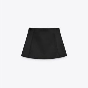 Zara satin effect mini skirt